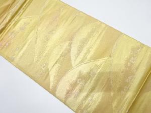 引き箔霞に山重ね・のり散らし模様織り出し袋帯